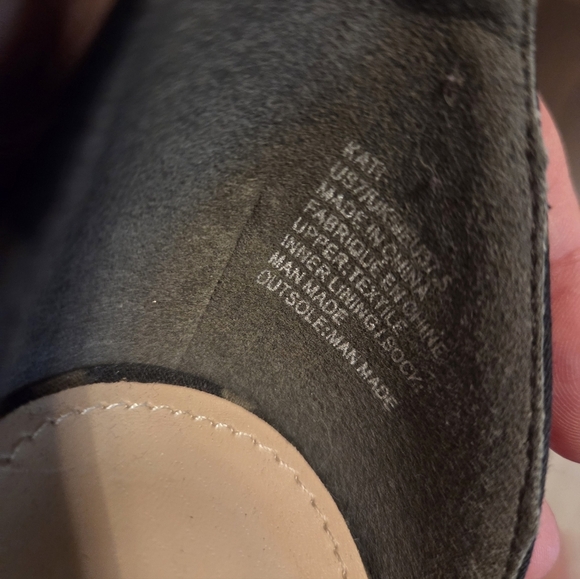 JustFab Green and Black Camouflage Heels - Picture 6 of 6